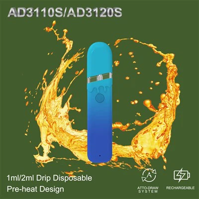 1/2ml Button Drip Endurhlaðanleg Einnota Vape